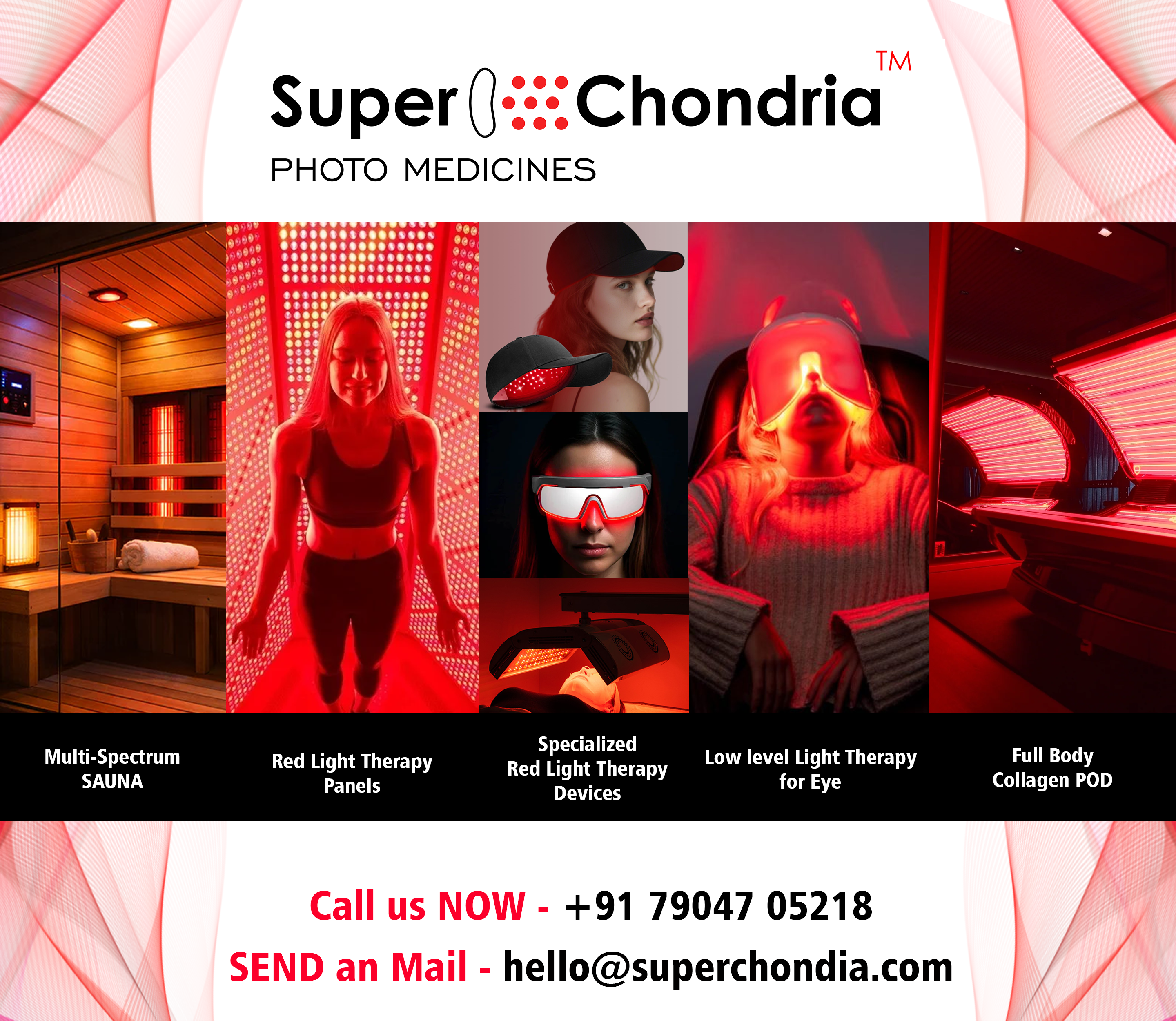 SuperChondria - Photo Medicines Services: Sauna, Panels, Eye Therapy, Collagen Pod
